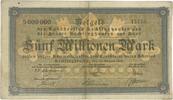 Deutschland Deutsches Reich 5 Milllionen Mark Notgeld Notgeldschein, Stadt Recklinghausen Westfalen -