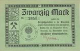 Deutschland, Deutsches Reich 20 Mark Notgeld, Notgeldschein, Knurow, Schlesien, Königliche Berginspektion -