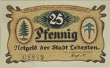Deutschland, Deutsches Reich 25 Pfennig Notgeld, Notgeldschein, der Stadt Lehesten -