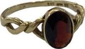 Goldschmuck vintage 8Kt 333er Gold Ring Granat Granatring Granatschmuck -