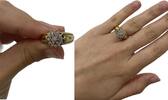 Goldschmuck Gelbgold 14K, 585er Gold Ring Brillant Brillantring, 0,40 Ct Brillanten -