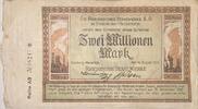 Deutschland, Deutsches Reich 2 Millionen Mark Notgeld, Notgeldschein, Duisburg-Meiderich, Rheinische Stahlwerke A.G. -