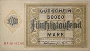 Deutschland, Deutsches Reich 50.000 Mark Gutschein, Hamborn/ August Thyssen Hütte, Rheinland -