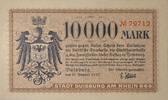 10.000 Mark 1922 Deutschland, Deutsches Reich Notgeld, Notgeldschein, Stadt Duisburg am Rhein I-