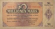Deutschland, Deutsches Reich 50 Millionen Mark Notgeld, Notgeldschein, Herne, Bergwerksgesellschaft Hibernia, Serie C -