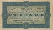 Deutschland, Deutsches Reich 1 Milllion Mark Notgeld, Gutschein, Rheinische Braunkohlen-Syndikat G.m.b.H. in Köln, Serie F -