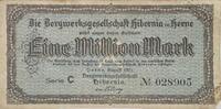 Deutschland, Deutsches Reich 1 Million Mark Notgeld, Notgeldschein, Gutschein, Bergwerksgesellschaft Hiberna in Herne -