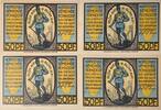 Deutschland, Deutsches Reich 4 verschiedene 50 Pfennig Serien Notgeld, Notgeldschein, Hohndorf, Sachsen, 4 Scheine -