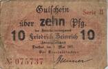 Deutschland, Deutsches Reich 10 Pfennig Notgeld, Notgeldschein, Gutschein, Lintfort - Friedrich Heinrich A.G. -