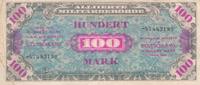 Alliierten Besatzung 100 Mark - vor KN 8 Stellig Ros 206 d) -