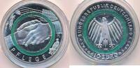 Deutschland BRD 10 Euro Gedenkmünze Pflege, Polymer-Ring -