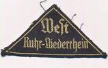 Deutschland Drittes Reich, Deutsches Reich II. Weltkrieg , Militaria Hitlerjugend (HJ) Gebietsdreieck West Ruhr-Niederrhein -