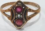 Antikschmuck Antiker Damenring Ring Goldcharnier -