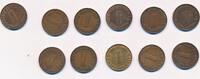 Deutschland Drittes Reich, Deutsches Reich 11x 1 Pfennig Münzen Lot -