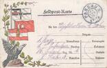 Deutsches Reich Deutschland Türkei Österreich I. Weltkrieg, WK Feldpost AK Stempel: Passau, Drei Fahnen Kaiserreich, Osmanisches Reich, Österreich -
