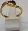 Goldring 585 er Gold Ring 14 Karat Gelbgold Brillant Brillantring Saphir Safir -