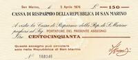 San Marino 150 Lire -