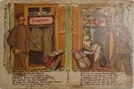 Deutschland Deutsches Reich AK Ansichtskarte Postkarte, I. WK Weltkrieg Feldpost Ausgebrannt, Soldat, Essen, Zigarren, Gedicht -