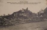 Frankreich AK Ansichtskarte Postkarte, I. WK Weltkrieg Umgebung von Compiègne. Eine Ecke des Platzes, die zeigt, wie heftig die Kämpfe -