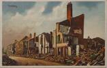 Deutschland Deutsches Reich AK Ansichtskarte Postkarte, I. WK Weltkrieg Feldpost Donchery Ardennes, Kriegszerstörungen, Zerstörte Häuser -