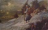 Deutschland Deutsches Reich AK Ansichtskarte Postkarte, I. Weltkrieg Feldpost, Stramme Wacht am Isonzo -