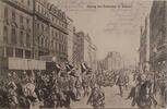 Deutschland Deutsches Reich AK Ansichtskarte Postkarte, I. Weltkrieg Feldpost, Einzug der Deutschen in Brüssel Cadernoon -