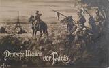 Deutschland Deutsches Reich AK Ansichtskarte Postkarte, I. Weltkrieg Feldpost, Deutsche Wanen vor Paris -