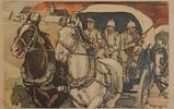 Deutschland Deutsches Reich AK Ansichtskarte Postkarte, I. Weltkrieg Feldpost Georgi, Train-Kolonne, Reklame, Bahlsen Leibniz Keks -