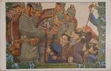 Deutschland Deutsches Reich AK Ansichtskarte Postkarte, I. Weltkrieg Feldpost Kinder mit deutschen Soldaten, Wir mög'n a mit nach Paris -