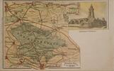 Deutschland Deutsches Reich AK Ansichtskarte Postkarte, I. Weltkrieg Landkarten Litho Steinthaleben Kyffhäuserland in Thüringen, Kyffhäuser, Kaiser -