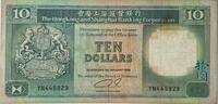 Hongkong 10 Dollars Banknote -