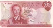 Luxemburg 100 Francs 1970 Grand-Duché de Luxembourg unc