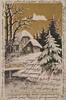 Deutschland Deutsches Reich AK Ansichtskarte Postkarte Weihnachten, Haus im Schnee -