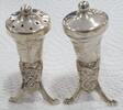 Norwegen Vitrinenobjekt aus 925 er Silber Vintage Magnus Aase Sterling Wikinger Horn Salz & Pfefferstreuer -