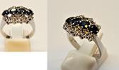 Brillantring 750er 18K Gold Bandring Ring Brillant TW si 1,= Ct Goldring Saphir -