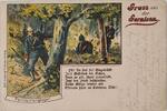 Deutschland Deutsches Reich AK Ansichtskarte Postkarte Gruss aus der Garnison, Patrouillengänger -
