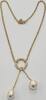 Collier Kette Pfeffinger Perle 925er Silber vergoldet Muschelkernperle -