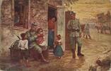 Österreich-Ungarn AK Ansichtskarte Postkarte I. WK Weltkrieg Deutsche Barbaren -