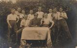Deutschland Deutsches Reich AK Ansichtskarte Postkarte I. WK Weltkrieg Feldpost, Soldaten Gruppenbild -