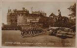 England, Schottland AK Ansichtskarte Postkarte Feldpost Edinburgh Castle Kriegsdenkmal Earl Haig Statue Vintage -