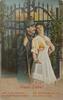 Deutschland Deutsches Reich AK Ansichtskarte Postkarte I. WK Weltkrieg Feldpost, Soldat mit Frau, Treue Liebe -