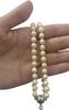 Perlenschmuck Akoya Perlencollier mit Magnetverschluß, Anhänger 585er Gold -