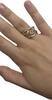 Goldschmuck Rotgold 14K 585er Gold Ring Damenring mit Zirkonia -