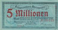 Rheinhausen 5 Millionen Mark Gutschein der Bürgermeisterei, Nr. 108243 -