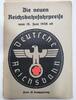Deutschland Drittes Reich, Deutsche Reichsbahn Heft Die neuen Reichsbahnfahrpreise, 37 Seiten -