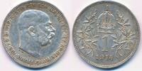 Österreich 1 Korona Krone Franz Joseph I. (1848-1916) -
