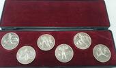 UDSSR, CCCP, Sowjetunion, Russland 6x Rubel XXV. Olympische Sommerspiele 1992 in Barcelona, 6x Münzen Lot -