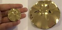 Vergoldeter runder Modeschmuck Anhänger PL -