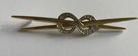 Pierre Lang Brosche PL Modeschmuck mit Schmucksteinen -