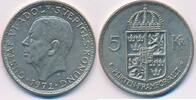 Schweden 5 Kronor Gustaf VI. Adolf 1950-1973 -